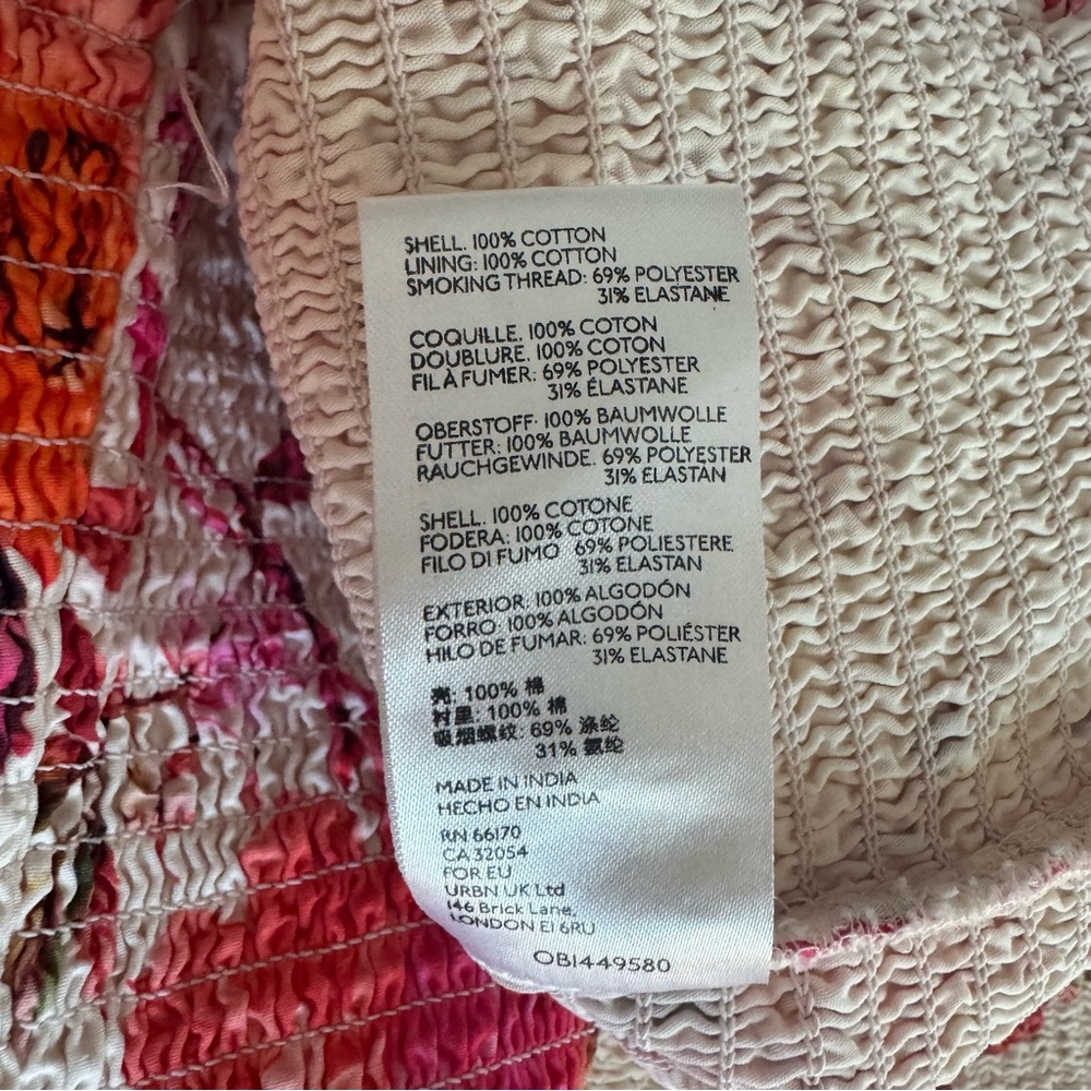 Anthropologie MAEVE Floral smocked top - Picture 9 of 9